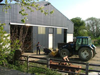Galvanised Sheeted Farm Building